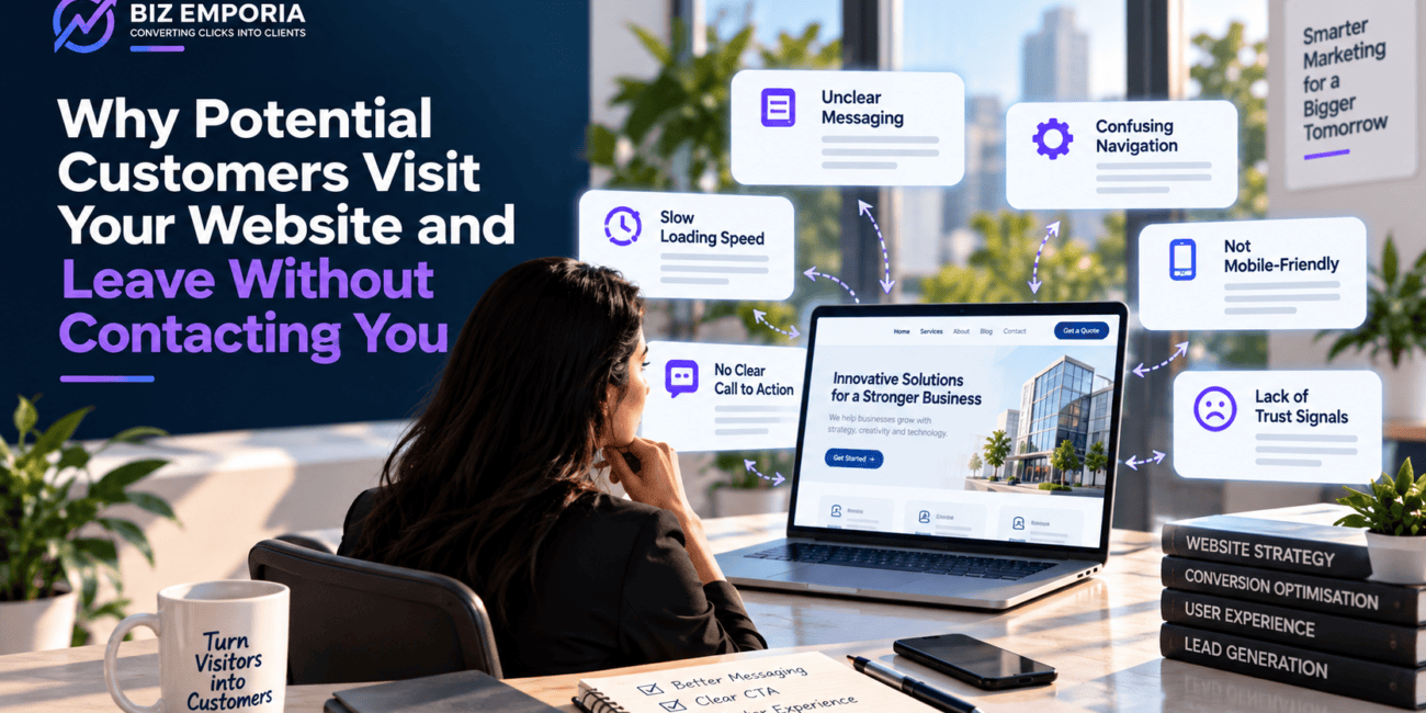 website visitors not converting