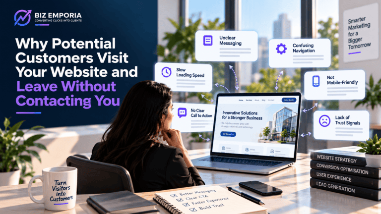 website visitors not converting